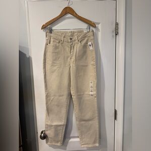 Old Navy Tan High-Rise Cropped Jeans NWT